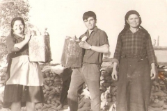 Στο αλώνι με τενεκέδες καλομπόκι